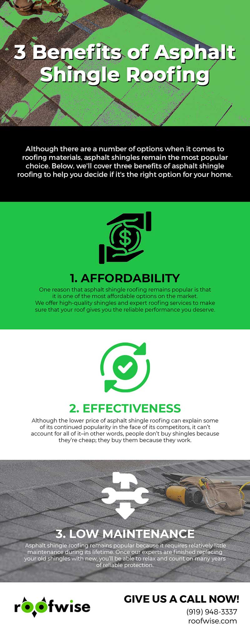 3 Benefits of Asphalt Shingle Roofing